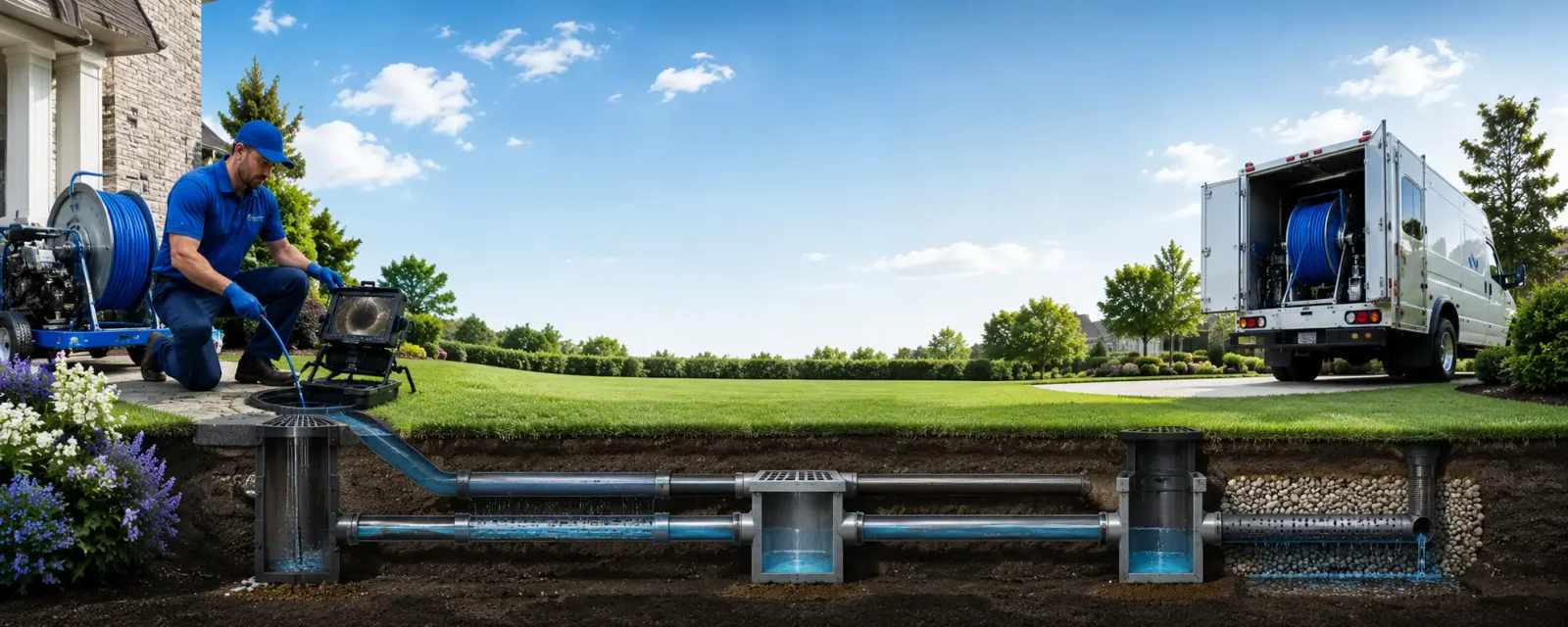 Outdoor drain cleaning information for Manor, TX